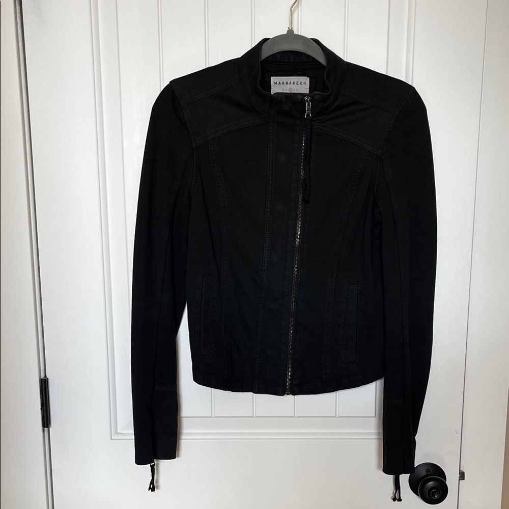 Marrakech Women's Classic Black Bomber Jacket